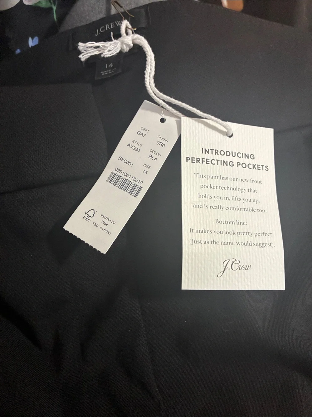 J Crew Remi pant in bi-stretch cotton size 14 new